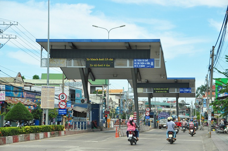 Thi công trạm thu phí 2A, huyện Vĩnh Cửu, Biên Hòa, Đồng Nai